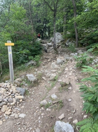 Aufstieg zur Cascade du Saint Vincent